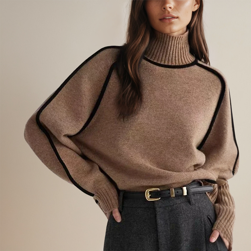 Isabelle | Suéter de cuello alto cálido