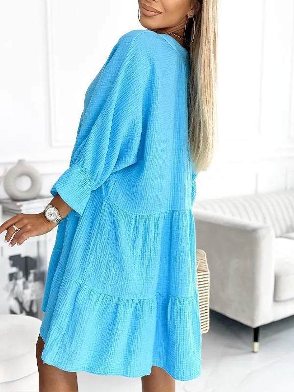 Isabela | Vestido Multicolor de Corte Suelto