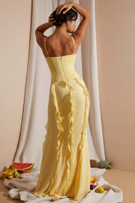 Catalina | Vestido Maxi con Volantes