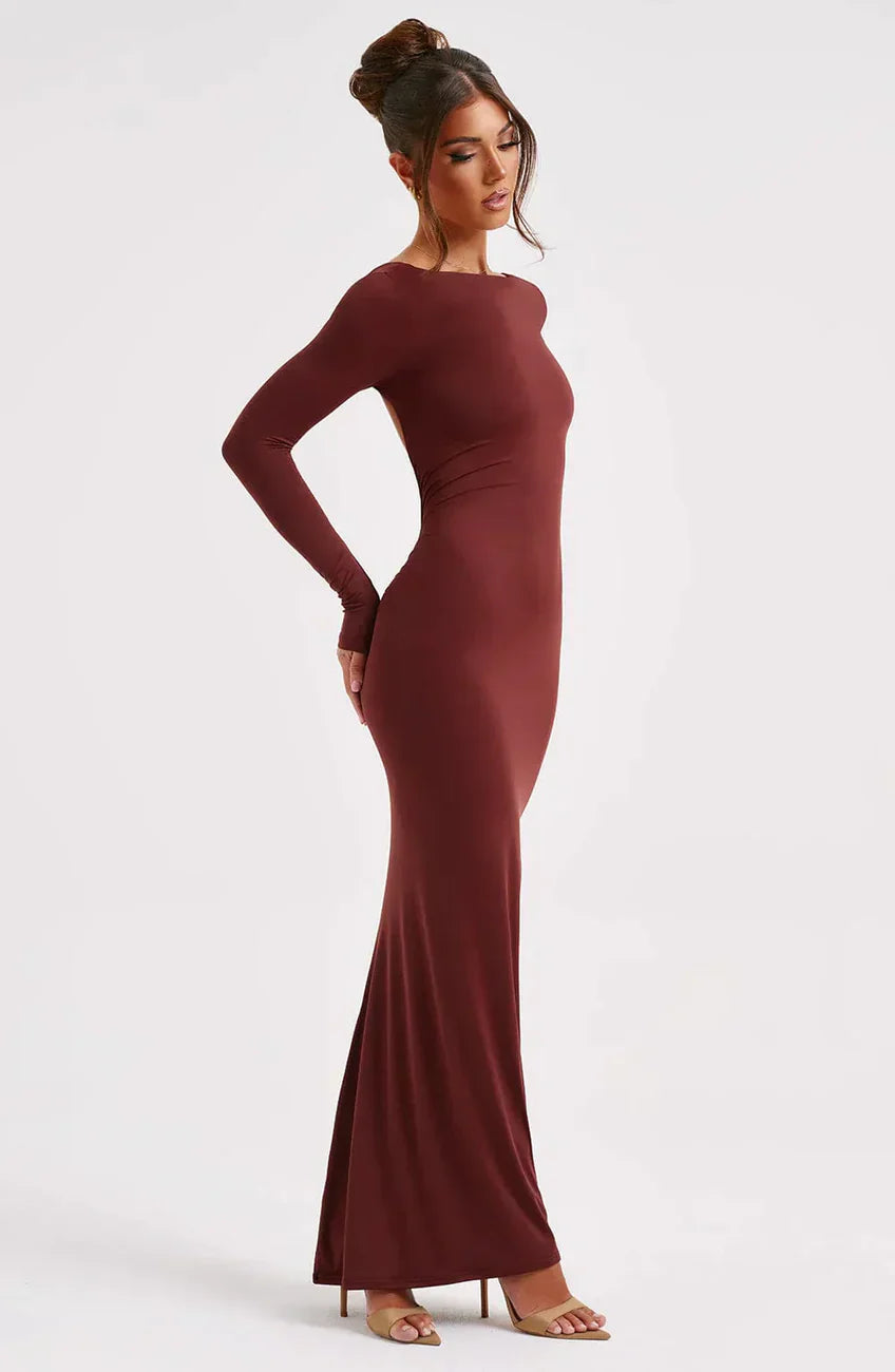 Eleanor | Vestido maxi con la espalda descubierta
