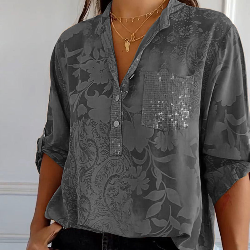 Blusa Annabel I con cuello en V