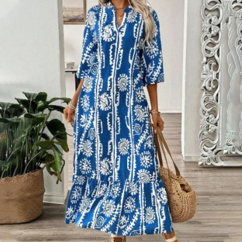 Sofía | Vestido Estampado Escote V